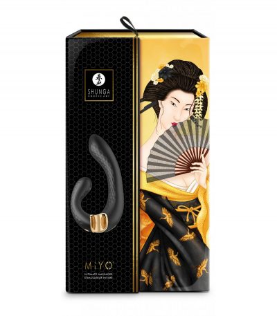 SHUNGA VIBRATING MASSAGER MIYO USB BLACK - Imagen 3