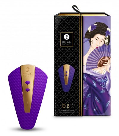 SHUNGA OBI USB MASSAGER VIBRATOR LILAC - Imagen 4