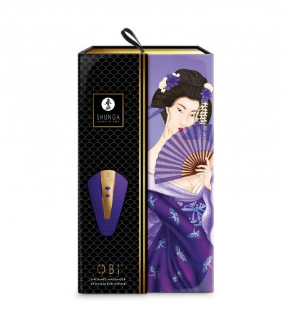 SHUNGA OBI USB MASSAGER VIBRATOR LILAC - Imagen 5
