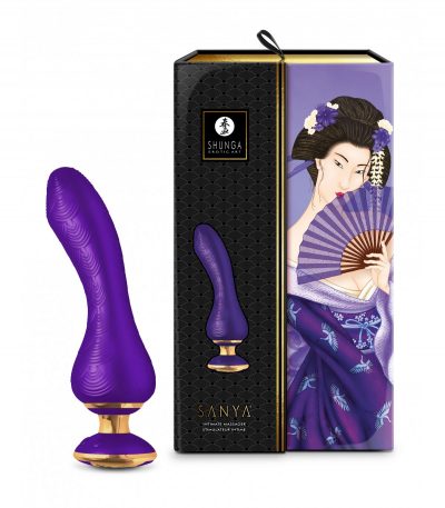 SHUNGA VIBRATOR MASSAGER SANYA USB LILAC - Imagen 3