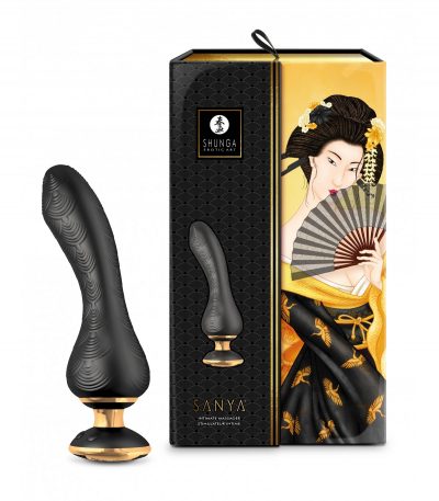 SHUNGA VIBRATOR MASSAGER SANYA USB BLACK - Imagen 3