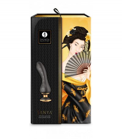 SHUNGA VIBRATOR MASSAGER SANYA USB BLACK - Imagen 4