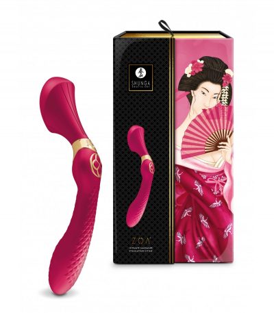 SHUNGA VIBRATOR MASSAGER ZOA USB RASPBERRY - Imagen 3