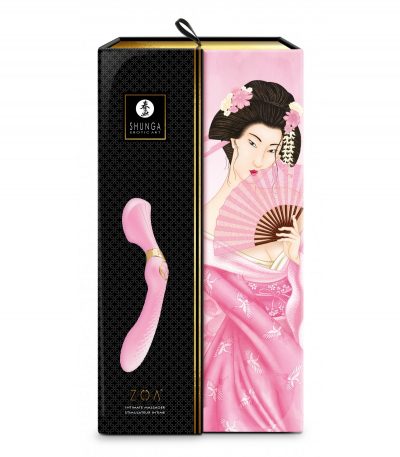 SHUNGA MASSAGER VIBRATOR ZOA USB PINK - Imagen 4