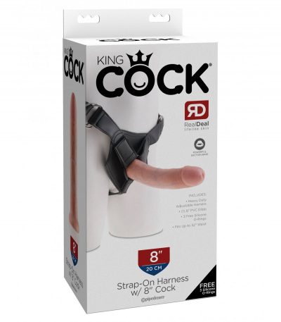 STRAP ON HARNESS WITH 8" COCK LIGHT - Imagen 2