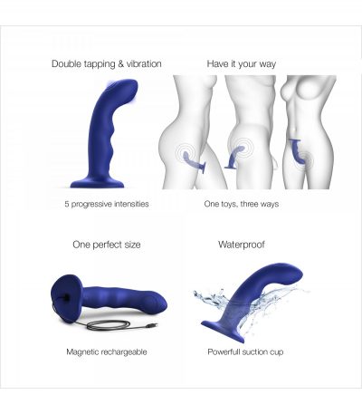 TAPPING DILDO WAVE BLUE - Imagen 4