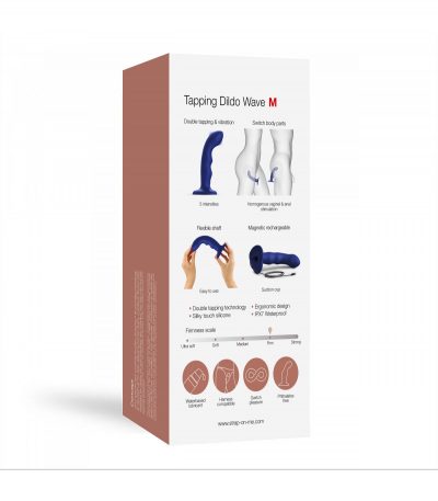 TAPPING DILDO WAVE BLUE - Imagen 8