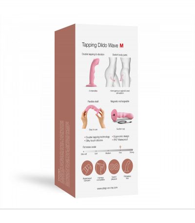 TAPPING DILDO WAVE PINK - Imagen 7
