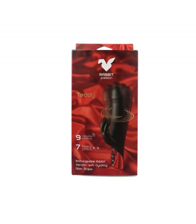 TEDDY RECHARGEABLERABBIT VIBRATOR WITH GYRATING DILDO SHAPE - Imagen 11