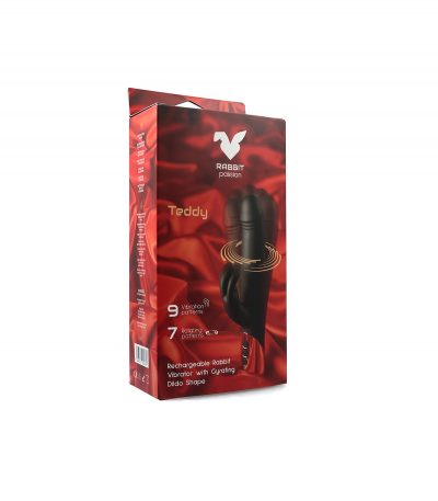 TEDDY RECHARGEABLERABBIT VIBRATOR WITH GYRATING DILDO SHAPE - Imagen 13