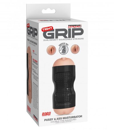 TIGHT GRIP PUSSY & ASS MASTURBATOR BLACK/LIGHT - Imagen 2