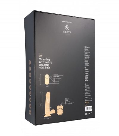 UP & DOWN REALISTIC VIBRATOR "R14" BLACK 23CM W/ REMOTE CONTROL - Imagen 4