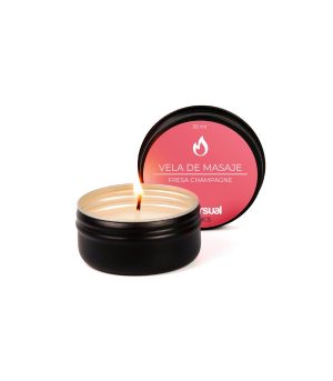 STRAWBERRY AND CHAMPAGNE MASSAGE CANDLE 30 ML