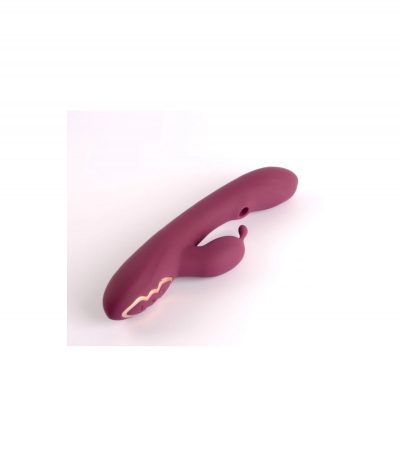 VIBRATOR WITH SUCTION GREEDY GIRL BURGUNDY - Imagen 5