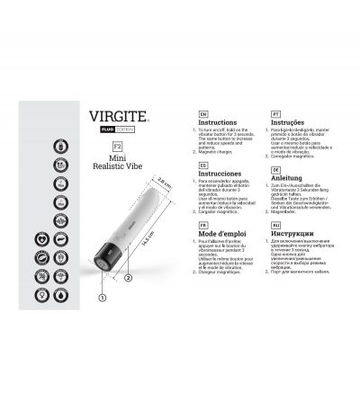 F2 FLUO SILICONE RECHARGEABLE VIBRATOR - Imagen 3