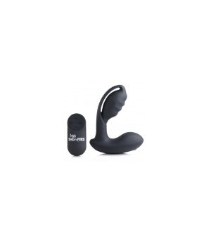 P-STIM SILICONE PROSTATE VIBRATOR W/ REMOTE CONTROL