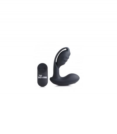 P-STIM SILICONE PROSTATE VIBRATOR W/ REMOTE CONTROL