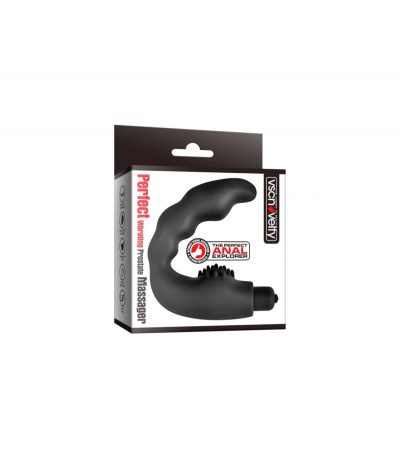 PERFECT BLACK SILICONE PROSTATIC VIBRATOR - Imagen 3