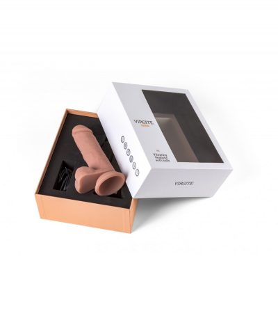 REALISTIC VIBRATOR "R12" FLESH 14.4CM W/ REMOTE CONTROL - Imagen 5