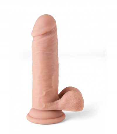 REALISTIC VIBRATOR "R12" FLESH 14.4CM W/ REMOTE CONTROL