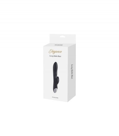 SILICONE VIBRATOR WITH BLACK RECHARGEABLE STIMULATOR - Imagen 2