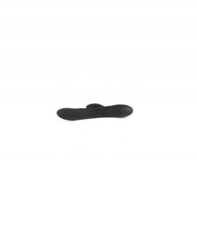 SILICONE VIBRATOR WITH BLACK RECHARGEABLE STIMULATOR - Imagen 4