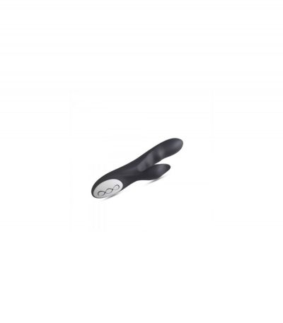 SILICONE VIBRATOR WITH BLACK RECHARGEABLE STIMULATOR - Imagen 5