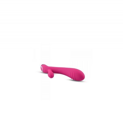 SILICONE VIBRATOR WITH PINK RECHARGEABLE STIMULATOR - Imagen 3