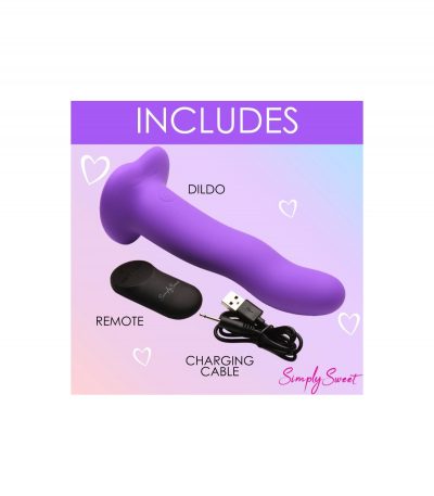 WAVE SILICONE VIBRATOR WITH PURPLE CONTROL - Imagen 4
