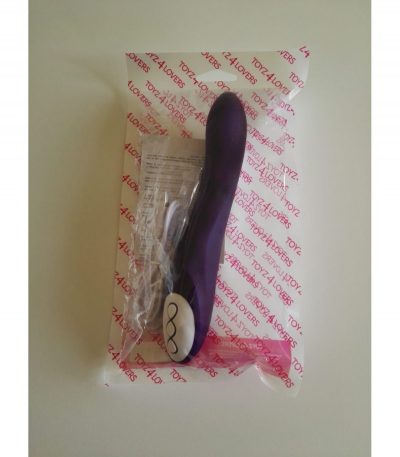 PURPLE RECHARGEABLE G-SPOT SILICONE VIBRATOR - Imagen 4