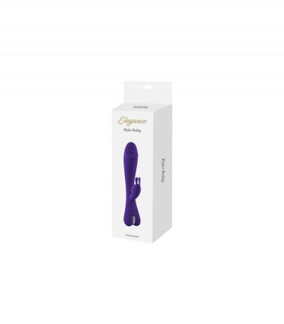 PURPLE RECHARGEABLE RABBIT SILICONE VIBRATOR - Imagen 3