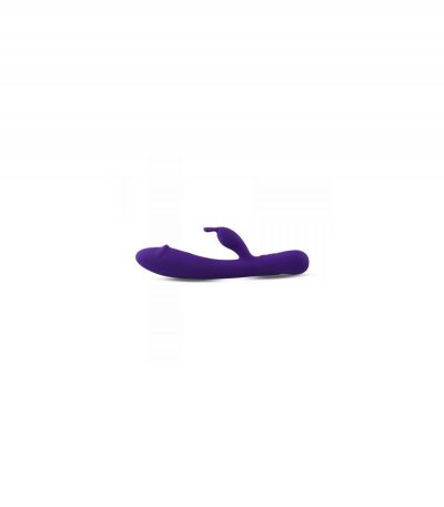 PURPLE RECHARGEABLE RABBIT SILICONE VIBRATOR - Imagen 5