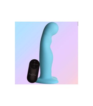 SIMPLY SILICONE VIBRATOR WITH BLUE CONTROL