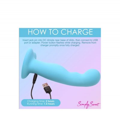 SIMPLY SILICONE VIBRATOR WITH BLUE CONTROL - Imagen 5