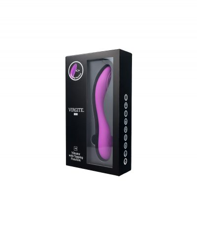 RECHARGEABLE TAPPING VIBRATOR V8 PURPLE - Imagen 2
