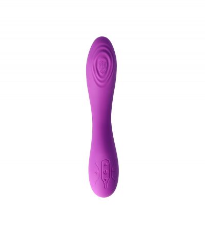 RECHARGEABLE TAPPING VIBRATOR V8 PURPLE - Imagen 4