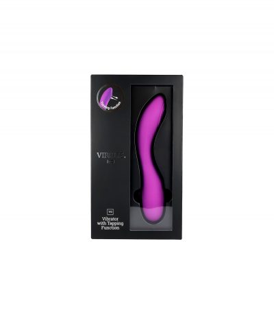 RECHARGEABLE TAPPING VIBRATOR V8 PURPLE - Imagen 8