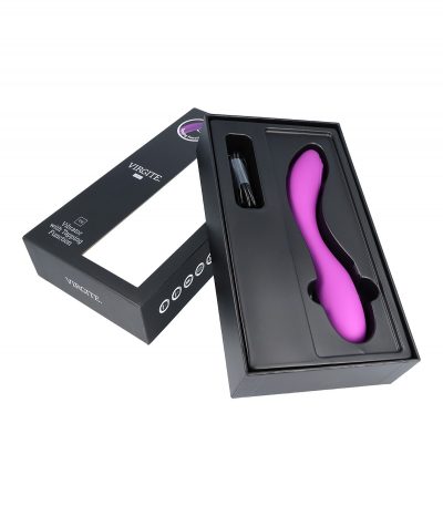 RECHARGEABLE TAPPING VIBRATOR V8 PURPLE - Imagen 9
