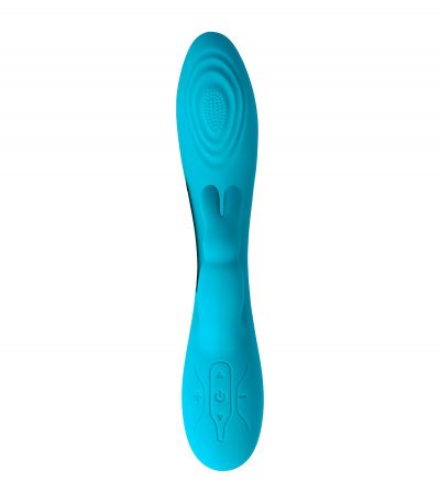 V9 BLUE RECHARGEABLE TAPPING VIBRATOR - Imagen 4