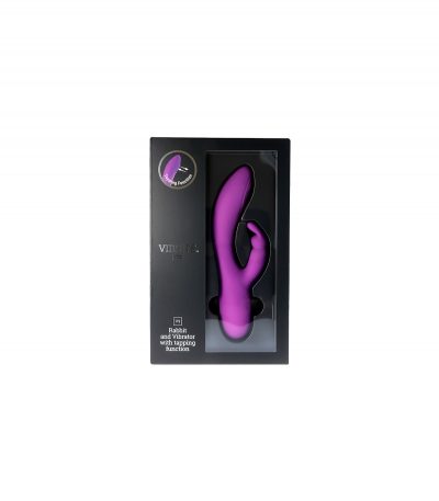 V9 RECHARGEABLE TAPPING VIBRATOR PURPLE - Imagen 9