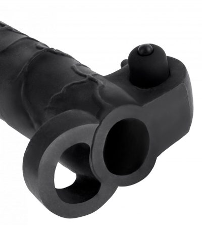 VIBRATING PIPEDREAM - REAL FEEL 2" EXTENSION BLACK - Imagen 4