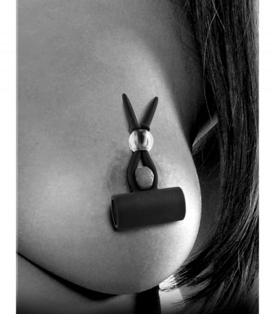 VIBRATING SILICONE NIPPLE LASSOS BLACK - Imagen 3