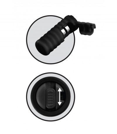 VIBRATING SILICONE NIPPLE LASSOS BLACK - Imagen 5