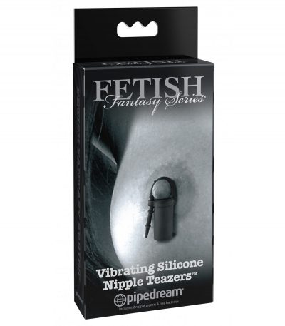 VIBRATING SILICONE NIPPLE TEAZERS BLACK - Imagen 2
