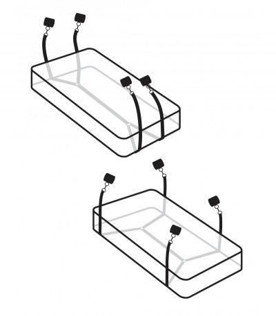 WRAPAROUND MATTRESS RESTRAINTS BLACK - Imagen 5